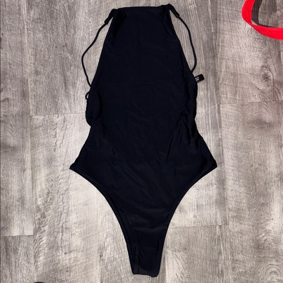 Ark Swimwear Black High Neck One Piece swimsuit size Medium - Picture 8 of 8
